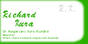 richard kura business card